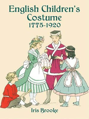 cover image of English Children's Costume 1775-1920